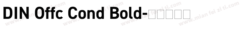 DIN Offc Cond Bold字体转换